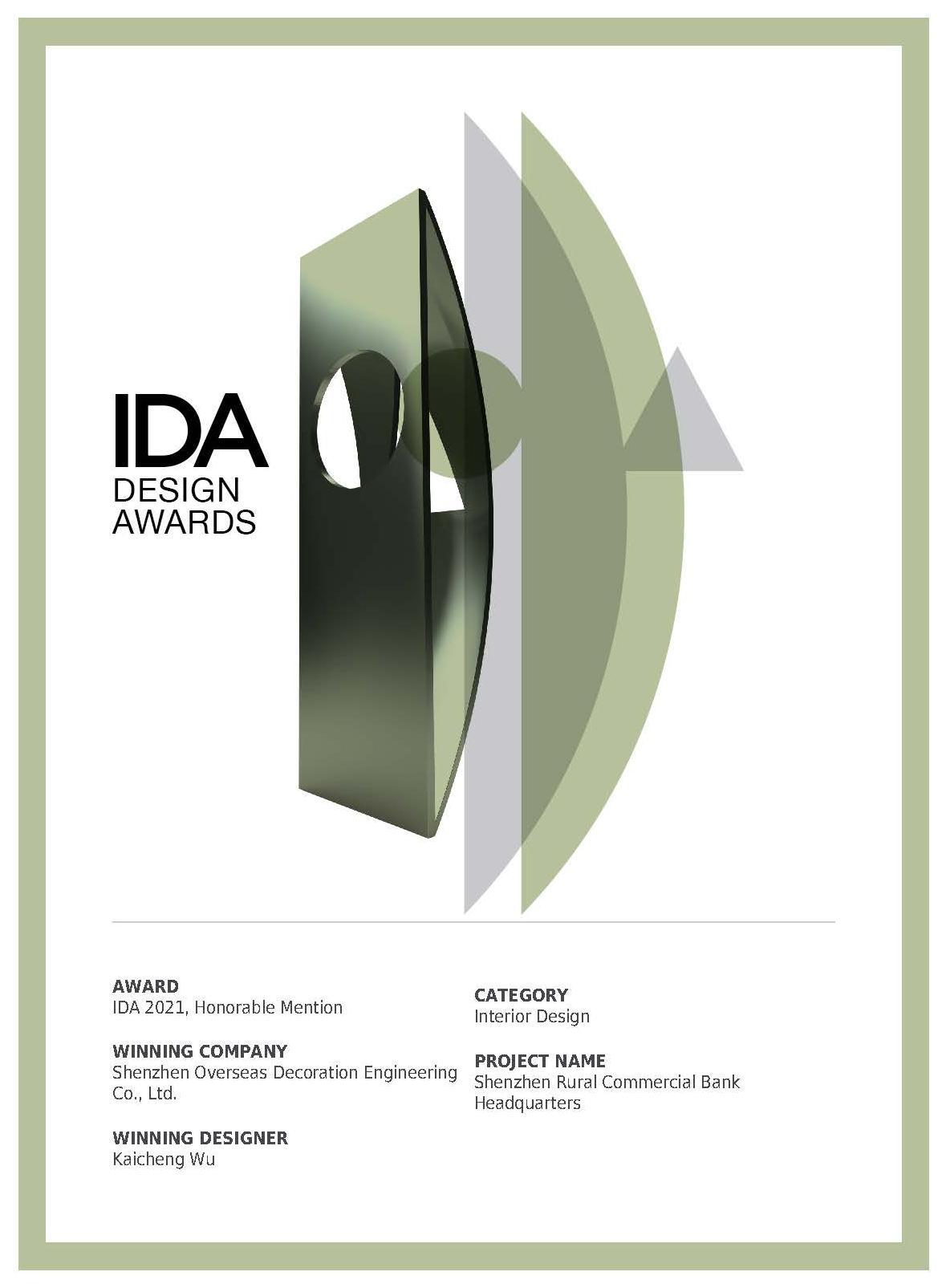 2021年美国IDA设计大奖—荣誉奖
